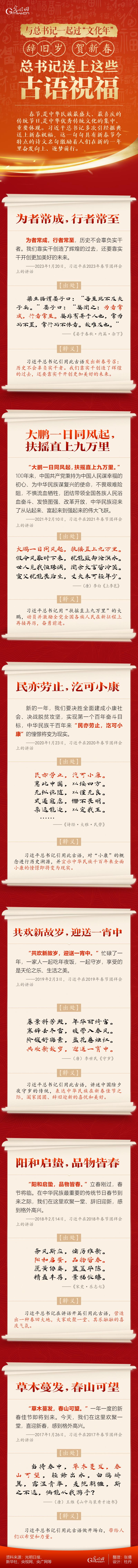 【團(tuán)圓年】辭舊歲 賀新春 總書記送上這些古語祝福